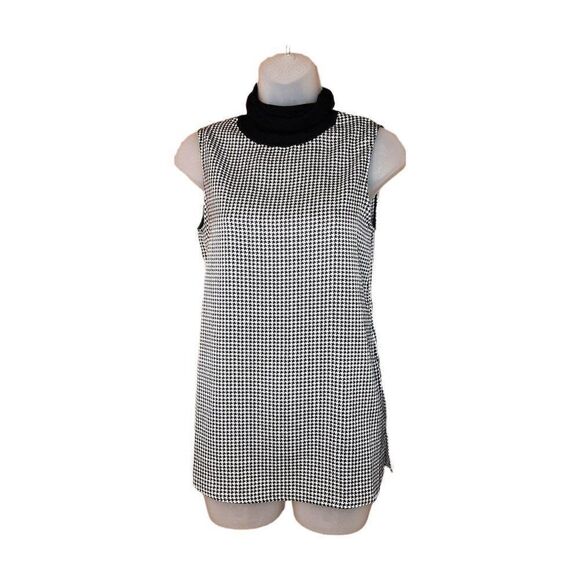 Club Monaco Morduu Houndstooth Top sz XS - Picture 3 of 7